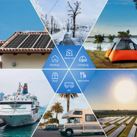 Panneau solaire personnalisé 100W de type N, efficacité 22%, demi-cellule, verre rigide, cadre en aluminium, bordure blanche, système d'énergie solaire domestique