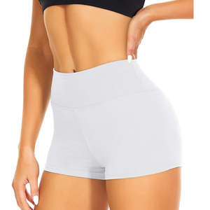 Pantalones cortos de motorista de telas transpirables para mujer, pantalones cortos de compresión de cintura alta personalizados para entrenamiento para mujer - Product Image 2