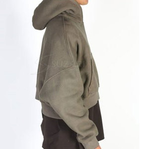 Stylish Hood And <b>Trendy</b> Fit Basics Crop Top <b>Hoodie</b> With Flexible Fabric And Easy Everyday Wear - Product Image 5