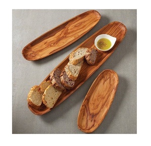 Plateau de service en bois artisanal, plateau de service en bois avec poignée, plateau de service en bois - Product Image 1