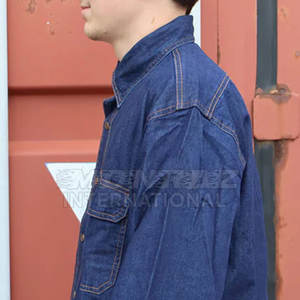 Uniforme de sécurité personnalisé pour l'industrie Chemise de soudage résistant à la flamme OEM Chemise de soudage 100% coton mélangé fr pour pétrole et gaz - Product Image 4