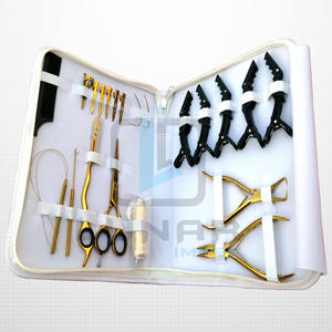 เครื่องมือต่อผมแบบสมบูรณ์คลิปหนีบคีมหนีบผมหวีหางโลหะเข็มชนิด C - Product Image 1