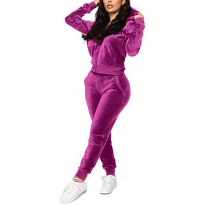Conjunto de trajes deportivos para mujer 2025, chándales de 2 piezas para mujer, chándales de entrenamiento, de manga larga Sudadera con capucha, pantalones, Otoño e Invierno - Product Image 6