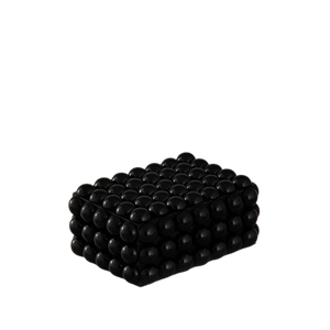 งานเรซินตกแต่งลายเพชรกล่องเครื่องประดับงานกระดูกสีดําและสีน้ําตาลขัดเงาโรงงานราคาโดยตรง - Product Image 5