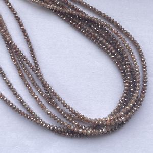 ลูกปัดเพชรสีแดงธรรมชาติขนาด2มม. 3มม. 4มม. การรับรองการทำเครื่องประดับสุดหรูการทำออนไลน์ - Product Image 2