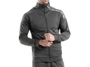 ชุดวอร์มผู้ชายคอตั้ง ผ้าโพลีเอสเตอร์/คอตตอน แขนยาว น้ำหนักเบา แห้งเร็ว ระบายอากาศดี มีกระเป๋าข้าง สไตล์ลำลอง ขายส่ง - Product Image 6