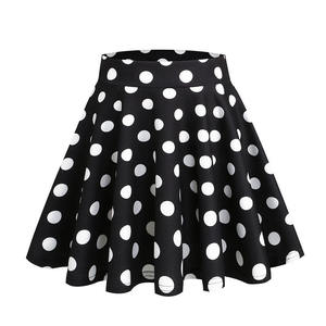 กระโปรงมินิเล่นสเก็ตลำลองทรงบานยืดได้อเนกประสงค์ของผู้หญิงมีแถบยางยืดคาดเอว - Product Image 1