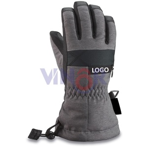 OEM nueva llegada guantes de esquí de invierno impermeable térmico Split dedo cordón cierre tamaño personalizado moda deportes al aire libre - Product Image 3