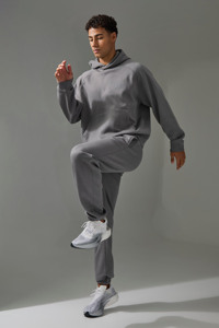 Conjuntos de chándal para hombre, ropa de calle, Sudadera con capucha cuadrada y pantalones de chándal para hombre, alta calidad, algodón pesado 100% de gran tamaño - Product Image 5