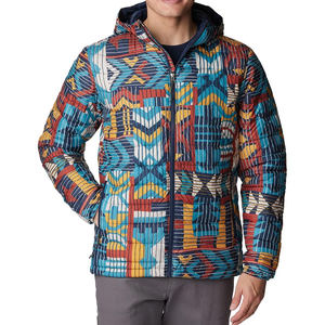 Nueva tendencia, chaqueta acolchada Unisex, peso ligero, extraíble, con capucha, estampado, relleno de poliéster grueso para un día de invierno frío y nevado - Product Image 1