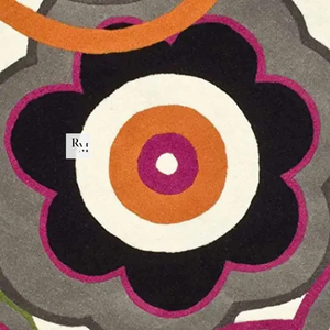 Luxury Modern Wool <b>Rug</b> Hand Tufted Flora Floral Pattern Soft <b>Fluffy</b> Custom Area <b>Rugs</b> Home Floor Highly Durable Non-Slip Washable - Product Image 3