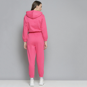 Nuevo Conjunto Deportivo Personalizado para Mujer, Chándal de Gimnasio con Estampado, 100% Algodón, Sudadera Corta Informal con Capucha, Conjunto de Jogger, Top Corto - Product Image 5