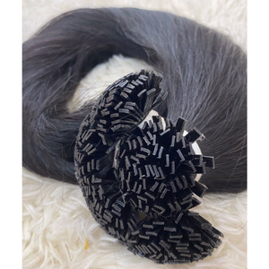 ผมเคราตินต่อผมมนุษย์ผมตรง100% ธรรมชาติสำหรับผู้หญิงผิวดำผมมนุษย์จากเวียดนาม - Product Image 1