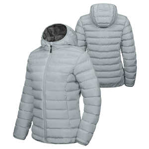 แจ็กเก็ตขนเป็ดสำหรับผู้หญิงเสื้อแจ็คเก็ตบุนวมสำหรับฤดูหนาวออกแบบโลโก้ใหม่ - Product Image 1