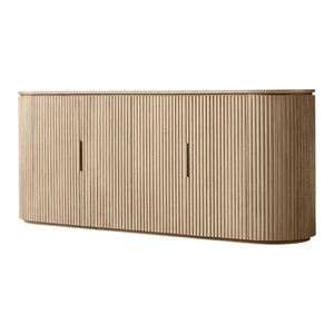 Modern Solid Wood Custom <b>Sideboard</b> Dining Room Furniture with 5+ ft <b>Storage</b> for Hotel Villa Living Room - Product Image 3