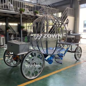 Carruaje de calabaza de <span class=keywords><strong>Cenicienta</strong></span> para la realeza/viejo carro de caballos antiguo/carro de caballos de boda de turismo - Product Image 6