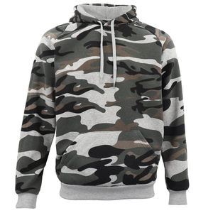 OEM à manches longues poche kangourou camouflage imprimé logo sweats à capuche tissu épais hommes sweats surdimensionnés | Unique et élégant - Product Image 5