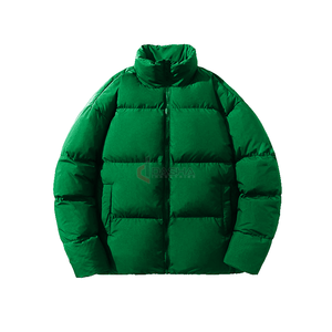 Breathable Windproof <b>Canvas</b> Puffer Bomber <b>Jacket</b> <b>Mens</b> 2026 Custom Logo High Quality Stand Collar - Product Image 5