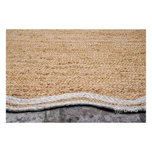 Braided Jute Carpet Natural Fiber <b>Rug</b> for Living Room Bedroom and Office Space Eco Friendly Durable <b>Rustic</b> Style Floor Mat - Product Image 4