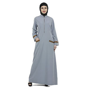Nouveauté Kaftan Abayas de Dubaï pour femmes Vente en gros Vêtements musulmans islamiques Respirant Confortable Quatre saisons Eid et mariage - Product Image 5