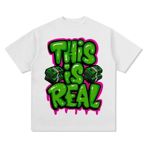 100% alta calidad nueva moda impresa camisetas Unisex 80% Algodón 20% poliéster propia marca gráfico impreso camisetas para hombres - Product Image 3