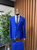 Costumes de mariage et d'affaires pour hommes de qualité supérieure, coupe ajustée, double boutonnage, grandes tailles, sur mesure, anti-plis, pour adultes