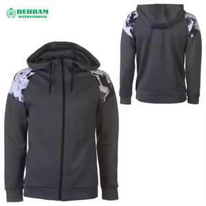 Sweat à capuche zippé personnalisé de haute qualité 100 % coton molletonné/éponge française unisexe, séchage rapide, respirant, ODM/OEM, vente en gros, sweats à capuche grande taille - Product Image 2