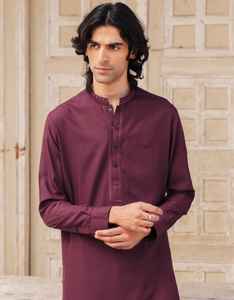 Costume de mariage d'hiver élégant à broderie personnalisée, 2 pièces, Mehndi Shalwar Kameez, coton respirant, pour hommes pakistanais - Product Image 5