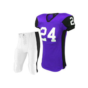 Uniformes de Fútbol Americano Sublimados Hechos a Medida, Manga Corta, Transpirables, 100% Poliéster, Alta Calidad, Personalizables para Equipos - Product Image 3