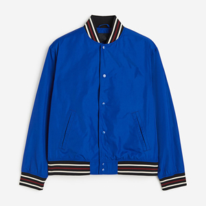 Chaqueta de bombardero cortavientos para hombre con logotipo bordado personalizado completo de color de talla grande 100% poliéster impermeable chaqueta de seda para hombre - Product Image 1