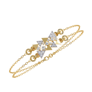 Fabulous 18K <b>Gold</b> Lab Grown Diamond Bracelet & <b>Bangle</b> Luxurious Jewelry Accessory - Product Image 2
