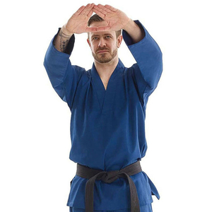 Uniformes de Artes Marciales Personalizados de Alta Calidad con Logotipo, Nueva Llegada, Trajes de Karate Ultraligeros Lisos, 100% Algodón, Unisex - Product Image 4