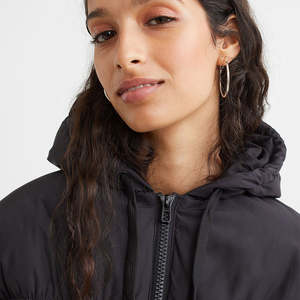 Chaqueta Acolchada de Diseño Personalizado para Mujer, Talla Grande, con Forro de Poliéster, Acolchada, Diseño Sólido, Estilo con Cremallera - Product Image 3