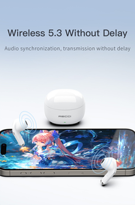 Nuovo Design Mini auricolari Wireless hi-fi Ultra-light TWS auricolari cuffie classiche per iPhone Android - Product Image 6