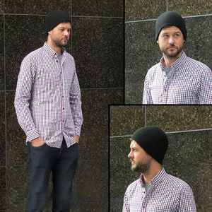 หมวกบีนนี่ปักโลโก้ด้วย3D หมวกสไตล์ยาวอุปกรณ์เสริมสำหรับหน้าหนาวออกแบบได้ตามต้องการสำหรับกลางแจ้งช่วยให้คุณอบอุ่น - Product Image 6