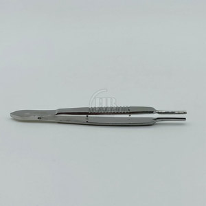 Pinzas Oftálmicas de Acero Inoxidable Quirúrgico, Instrumento Médico Manual Delicado para Procedimientos Oculares, Sujeción de Tejidos, Uso Clínico - Product Image 2