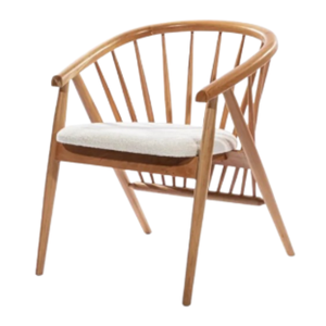 Sillas de Exterior Hechas de Madera de Teca y Hierro con Asientos Acolchados para Jardines, Playas y Parques - Product Image 6