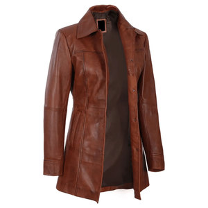 Nuevo último diseño abrigos de cuero para mujer abrigo precio barato gran oferta transpirable calidad superior abrigos de cuero para mujer para la venta - Product Image 4