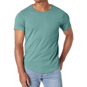 T-shirt unisexe léger à col rond 100% coton imprimé graphique personnalisé de couleurs unies mélangées pour hommes et femmes - Product Image 1