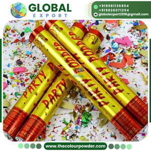 Cañón de Confeti de Polvo de Colores de Alta Presión, Fácil de Usar, Seguro para Niños con Guía, Empaque Personalizado, Eventos de Fiesta y Beneficencia - Product Image 4