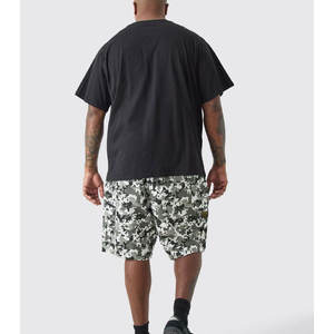 Pantalones Cortos Casuales para Hombre con Cintura Ajustable, 100% Algodón, Transpirables, Estampados, para Correr, para Verano - Product Image 2