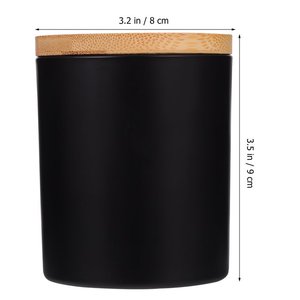 Handmade Tea Light <b>Holder</b> Scented Candle Glass Jar with Wooden Lid for Home Decoration <b>Spice</b> Canning for Your Everyday Needs - Product Image 2