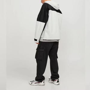 Veste de ski pour homme, imperméable, coupe-vent, col montant, fermeture éclair, respirante, grande taille, unie - Product Image 3