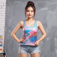 Vente en gros de débardeurs courts sexy pour femmes, design personnalisé, 100% coton, séchage rapide, respirant, couleurs et logo personnalisés, fournisseur Alibaba