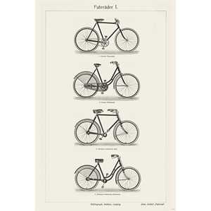 Affiche murale en papier sur les vélos de l'Institut de Leipzig, avec bibliographie - Product Image 2