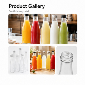 Offre Spéciale – Bouteille en Verre Transparente en Forme de <span class=keywords><strong>Poire</strong></span> pour Boissons Alcoolisées, 350 ml et 500 ml, avec Couvercle en Aluminium Doré - Product Image 5