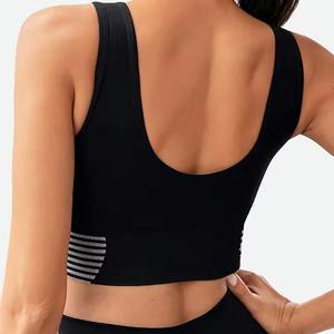 Soutien-gorge de sport rembourré pour femmes, personnalisé en gros, doux, respirant, sans couture, haut de sport pour la course à pied et le fitness - Product Image 5