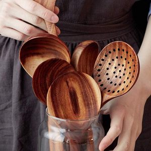 Suministro a granel de utensilios de cocina de madera natural al mejor precio utensilios de madera de acacia personalización aceptar - Product Image 4
