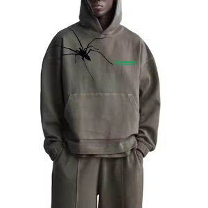 Sudaderas con Capucha Unisex Premium, Diseño Personalizado, Color Sólido, Algodón Grueso, Lavado Ácido - Product Image 2