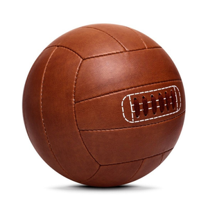 Machine Stitched Retro PU Leather High Quality <b>Promotional</b> Soccer Ball Custom Football Size 5 Training Eco-Friendly Durable - Product Image 4